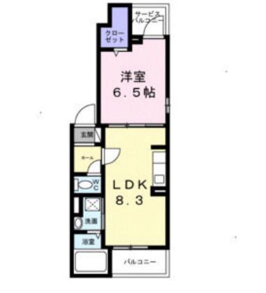 シトラス・T(1LDK/2階)の間取り写真