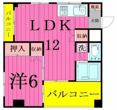 リベイラ ワン(1LDK/3階)の間取り写真