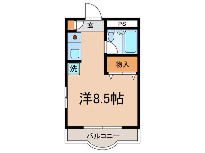 成城フォーラム(ワンルーム/2階)の間取り写真