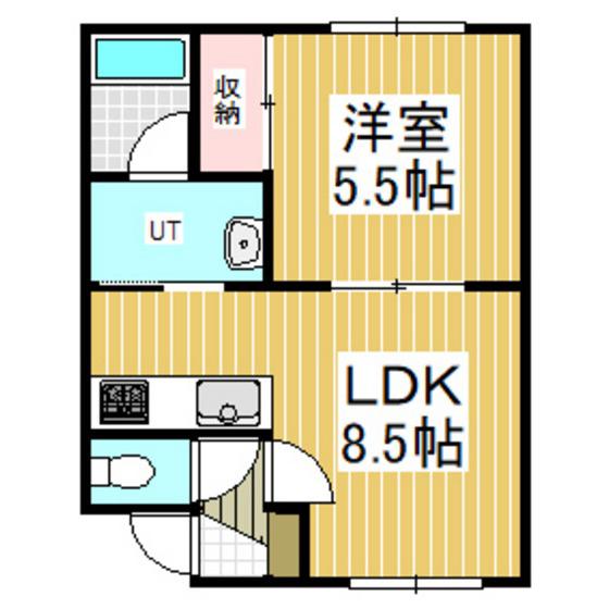 INNOCENT DREAM(1DK/3階)の間取り写真