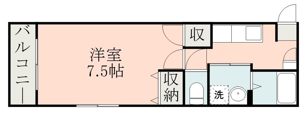 N-VILLAGE(1K/5階)の間取り写真