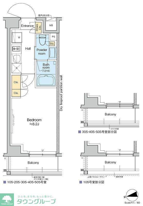 RESIDENCE KOENJI(1K/3階)の間取り写真