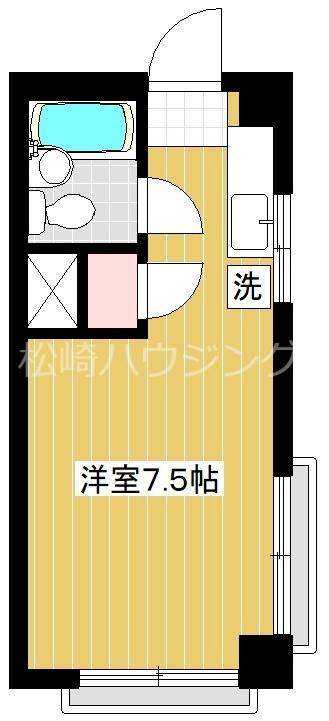 エースマンション(ワンルーム/3階)の間取り写真