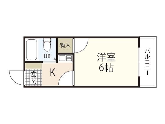 HOUSE459(1K/5階)の間取り写真