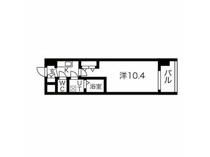 THE MUSIC COURT(1K/7階)の間取り写真