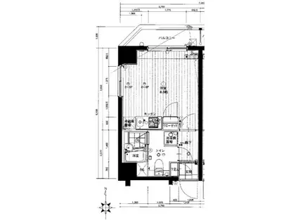 クレイシア錦糸町(ワンルーム/4階)の間取り写真