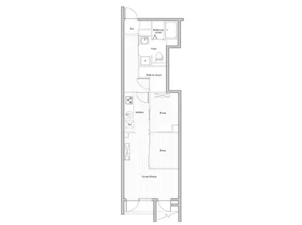 CREATIF南品川(2LDK/1階)の間取り写真