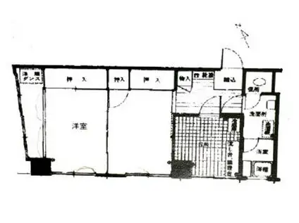 蔵前コヤマハイツ(2DK/7階)の間取り写真