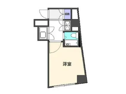 スクエア三軒茶屋(1K/4階)の間取り写真