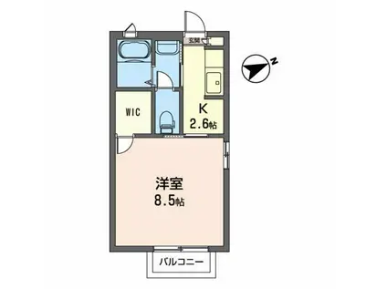 エトワル・ファミユ(1K/1階)の間取り写真