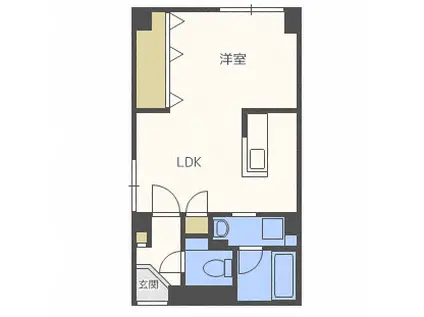 アンフィニー(1LDK/3階)の間取り写真