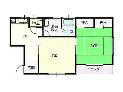 ネクサス28(2DK/2階)の間取り写真