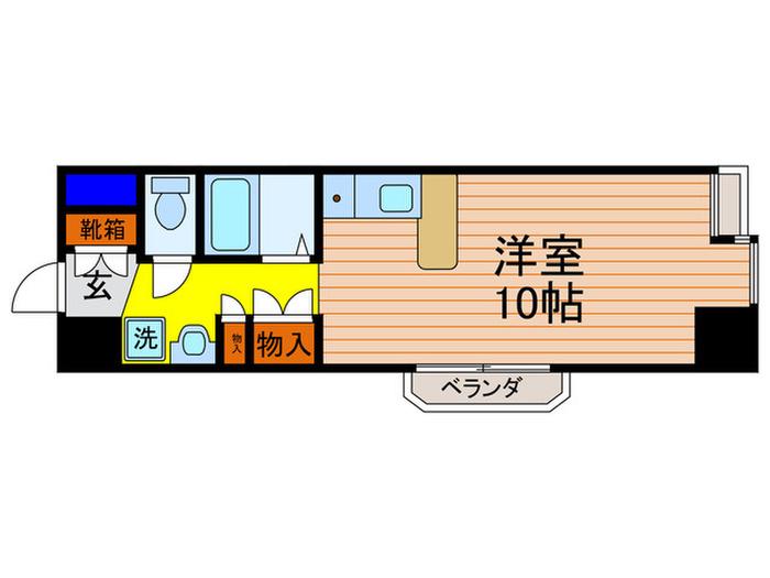 リベリー南草津(ワンルーム/7階)の間取り写真