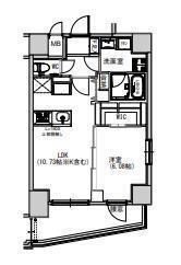 S-RESIDENCE千住大橋(1LDK/3階)の間取り写真