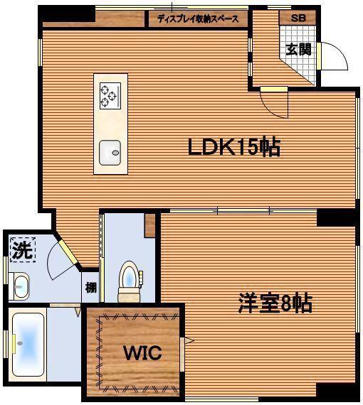 アクイユ文京(1LDK/2階)の間取り写真