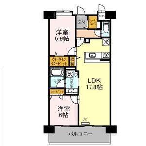 カーサ マリーナ モンテカルロ(2LDK/2階)の間取り写真