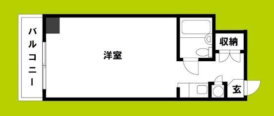 ティーズ桜川マンション(ワンルーム/7階)の間取り写真