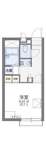 レオパレスクラム(1K/2階)の間取り写真