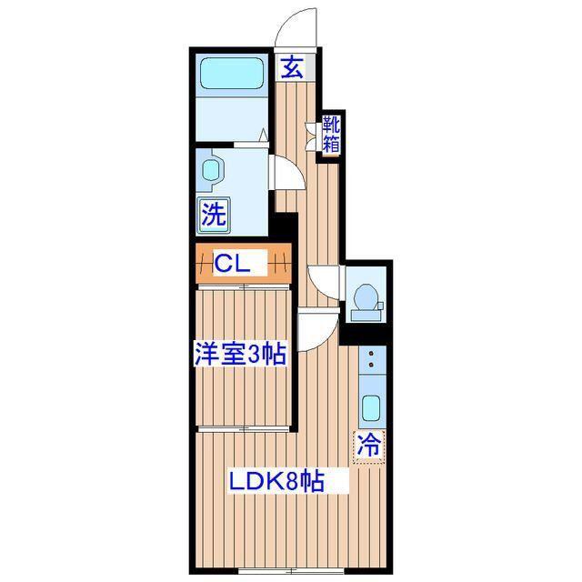 LMA HOUSE ONE(1LDK/1階)の間取り写真