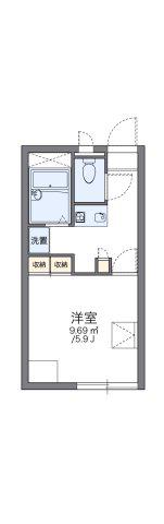 レオパレスヴィラ一ツ橋(1K/1階)の間取り写真