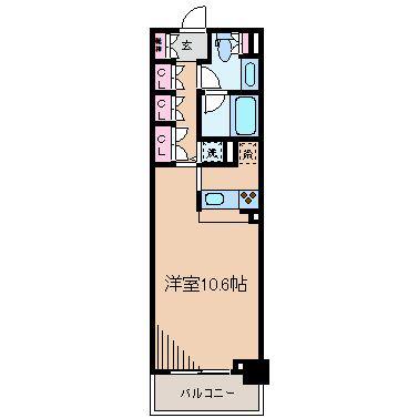 HF新横浜レジデンス(1K/7階)の間取り写真