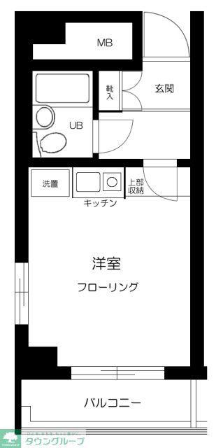U・H神田川(ワンルーム/5階)の間取り写真