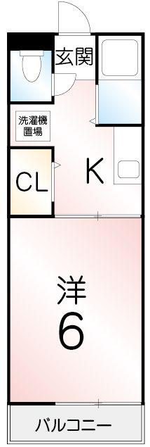 ランド・15レトア(1K/1階)の間取り写真