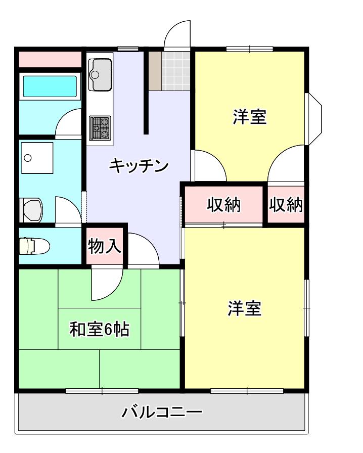 MAISON DE CAMELLIAメゾンドカメリア(3DK/3階)の間取り写真