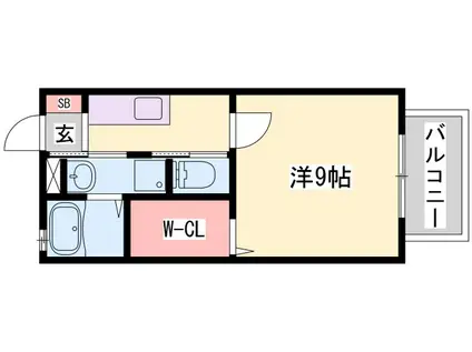 コンフォートテクノIII(1K/2階)の間取り写真