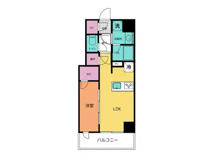 シーズンフラッツ新大塚(1LDK/4階)の間取り写真