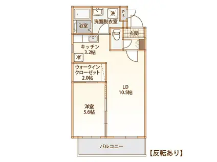グランステージ(1LDK/2階)の間取り写真
