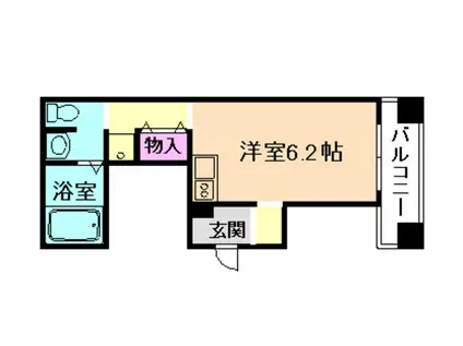 FORUM此花四貫島(ワンルーム/6階)の間取り写真