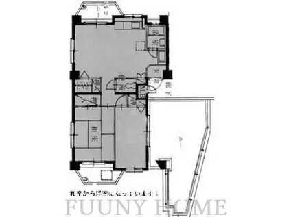 ジェントリー963(2DK/6階)の間取り写真