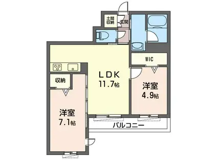 プルミエールコート(2LDK/3階)の間取り写真
