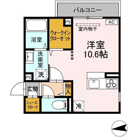 ロイヤルステージ横浜町(ワンルーム/3階)の間取り写真