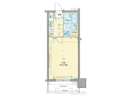 パレステュディオ笹塚(1K/9階)の間取り写真
