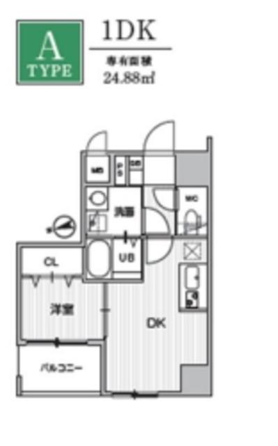 WEAVE BASE -OMORI大森(1K/6階)の間取り写真