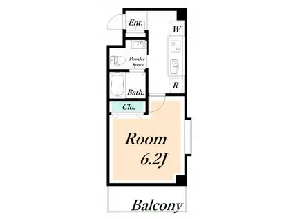 CHOU CHOU(1K/3階)の間取り写真