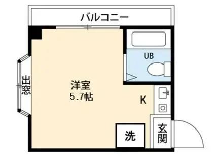 サウザンドリーフ(ワンルーム/3階)の間取り写真