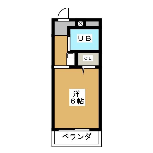 H・MレジデンスB(1K/4階)の間取り写真