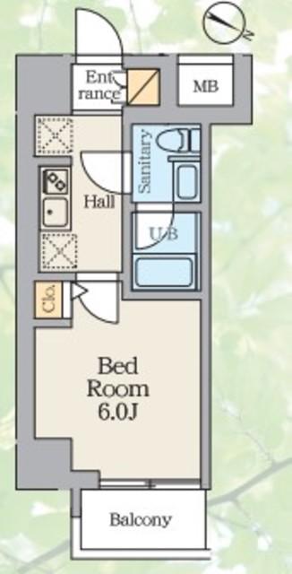 S-RESIDENCE蕨BENE(1K/6階)の間取り写真