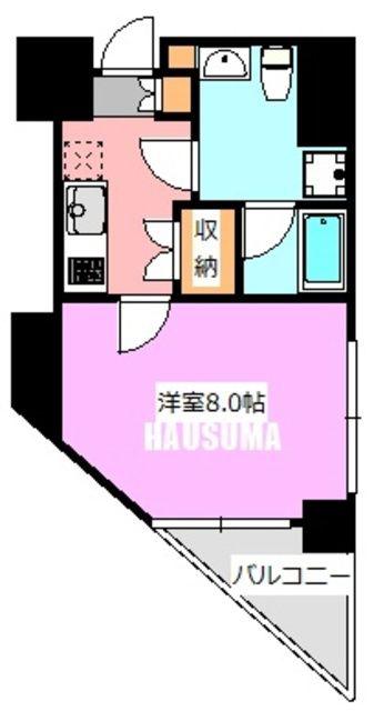 セントラル王子(1K/7階)の間取り写真