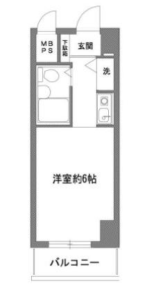 モナークマンション西川口(ワンルーム/9階)の間取り写真