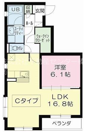 ティエラ・ナタール(1LDK/2階)の間取り写真