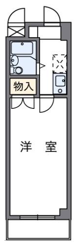 レオパレスサザンクロスプラザ(1K/4階)の間取り写真