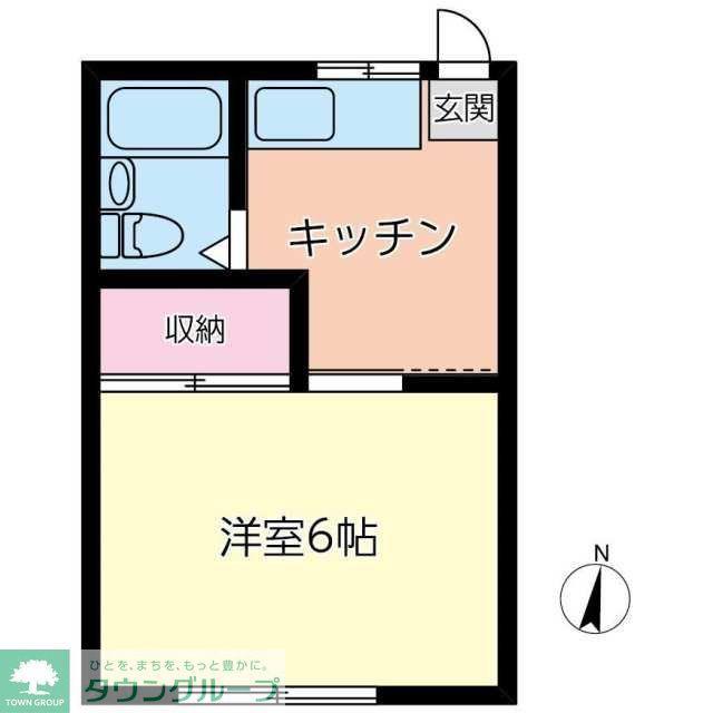 コーポ古谷(1K/1階)の間取り写真