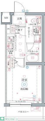 クレヴィスタ井荻(1K/5階)の間取り写真