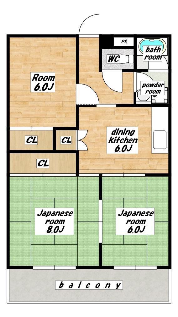 入江マンション(3DK/2階)の間取り写真