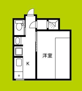 LB鶴見橋ハイツ(1K/1階)の間取り写真