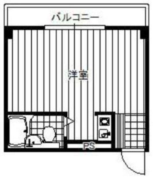 エクセルピア戸塚(ワンルーム/3階)の間取り写真